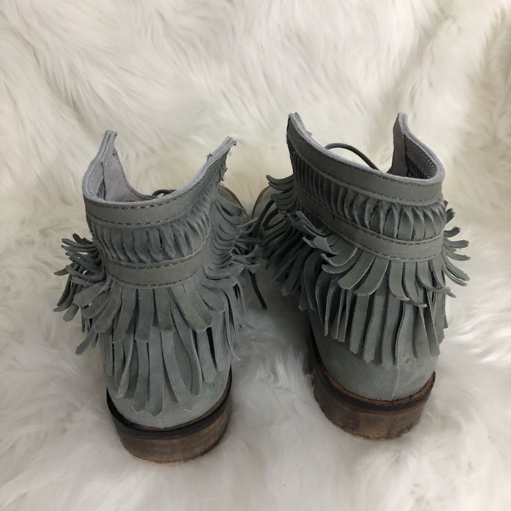 Free People Firefly Lace Up Fringe Sandal, 37 - Picture 6 of 8